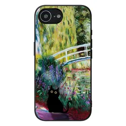 Claude Monet Impressionism Waterlily Cat Art Phone Case Cover - Motorola Moto G54 Power (1)