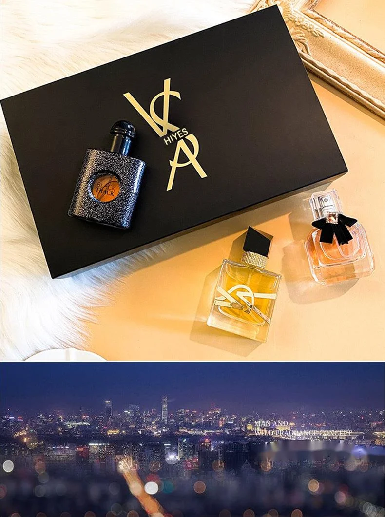 Neues Parfüm HIYES, beliebte Damenparfüm-Geschenkbox, dreiteiliges Set, anhaltender Duft, Umkehrung von Black Ya, frei, frisch und natürlich_voghion.com