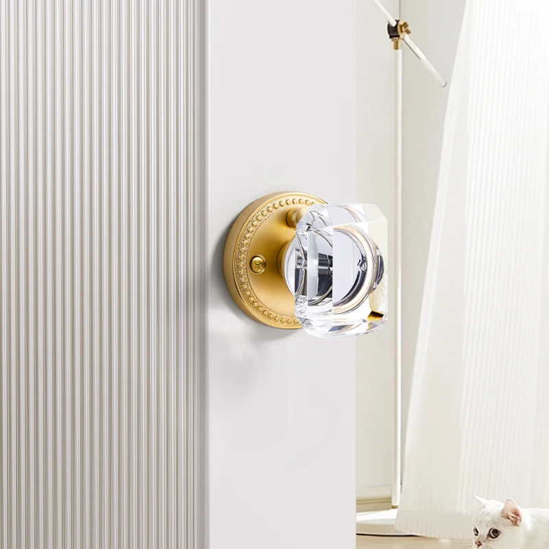 Door Knobs Privacy Door Knob House Room Hotel Apartment Bathroom Bedroom Interior Crystal Door Knobs Lock Door Knobs