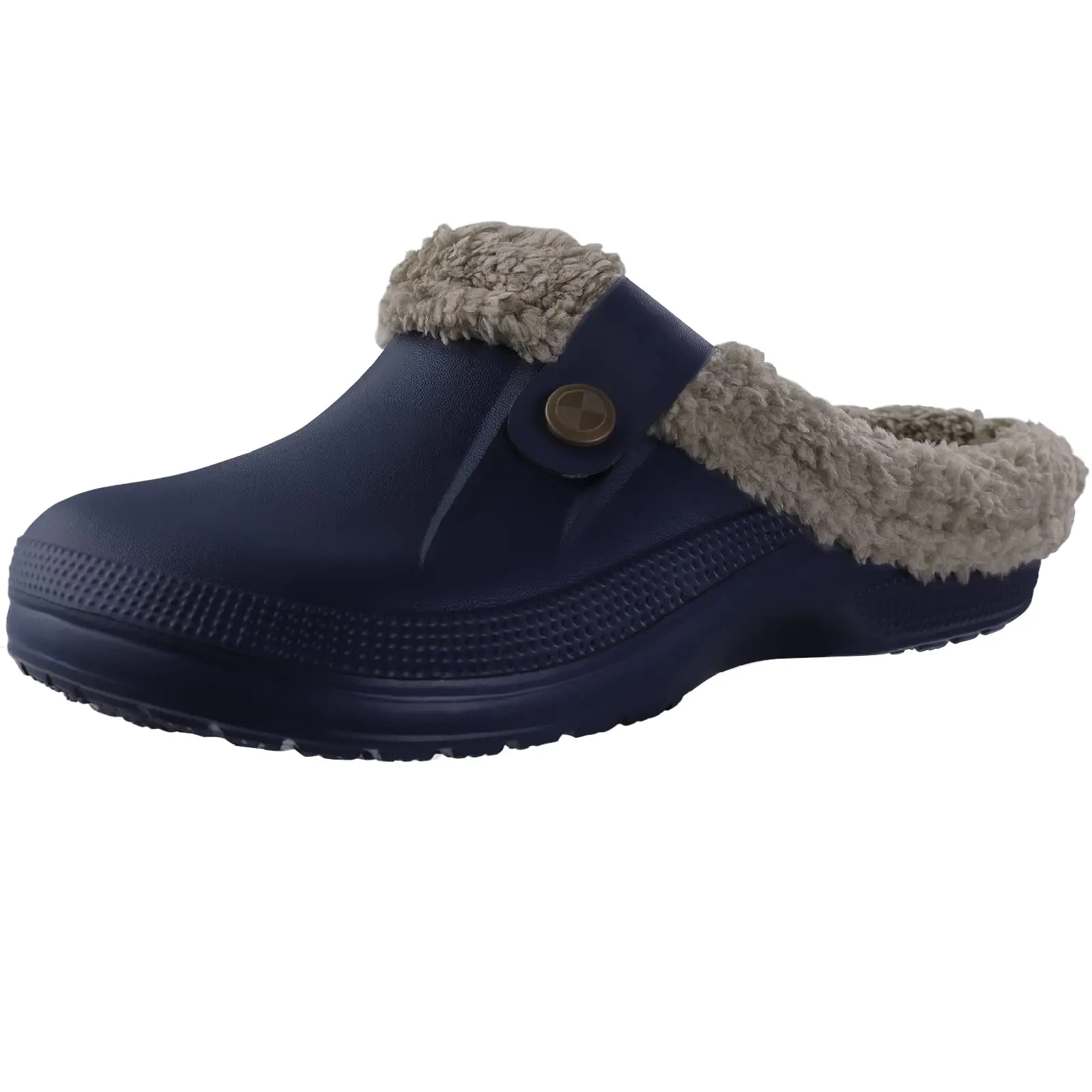 Unisex Winter Plush Fur Waterproof Slippers – Versatile Indoor and Garden Footwear