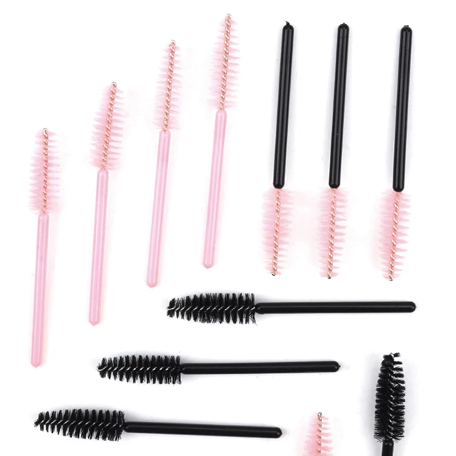 50/5pcs Disposable Eyelash Brush Eyelashes Extension Eyebrow Brush Mascara Wands Applicator Spoolers Eye Lashes Cosmetic Makeup - AliExpress