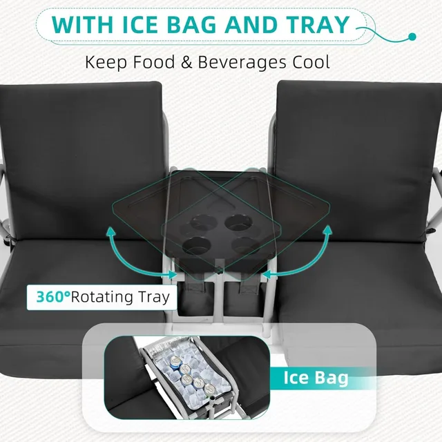 2-Seat Outdoor Porch Swing 6