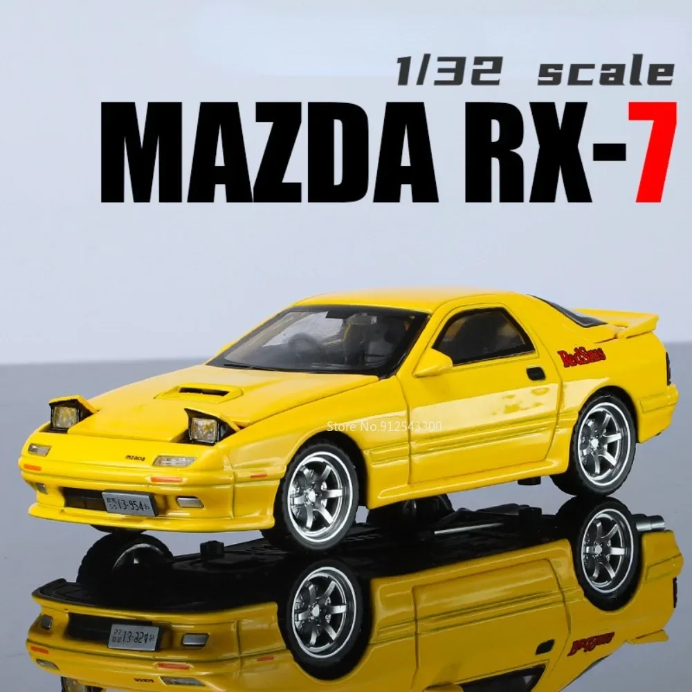 1 32 Initial D Mazda RX7 Alloy Diecast Toy Car Models with Sound Light 1 32 Initial D Mazda RX7 Alloy Diecast Toy Car Models with Sound Light