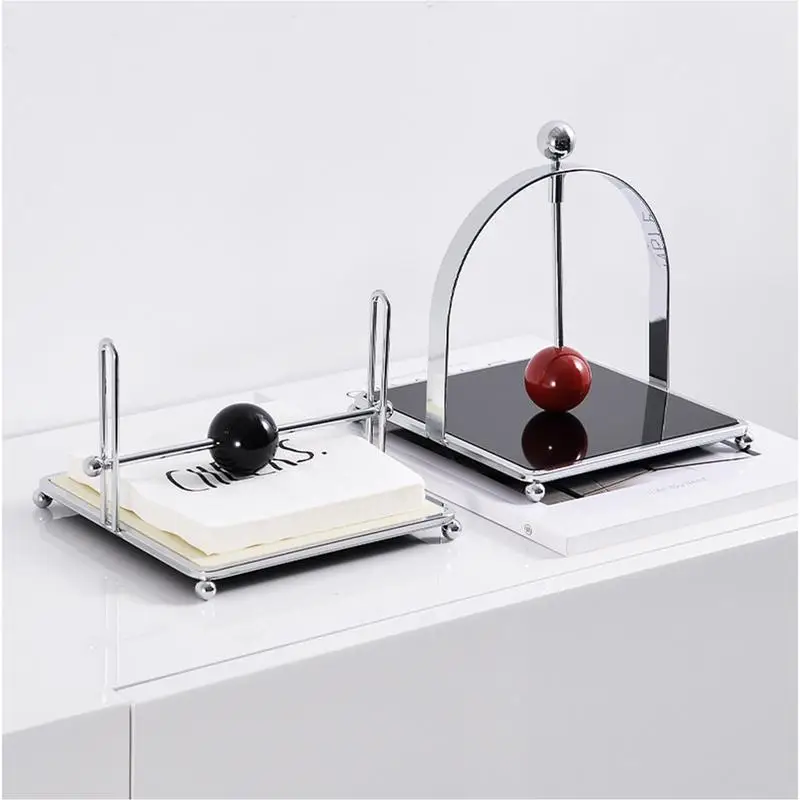 Stainless Steel Tissue Stand Metal Napkin Holder Dispenser Display Rack for Home Kitchen Bathroom Restaurant and Bar For kitchen 3