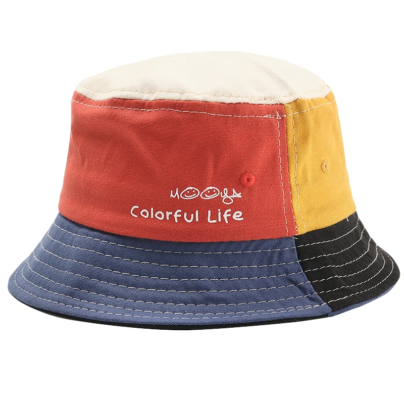 Summer Kids Smile Bucket Hat Boys Girls 
