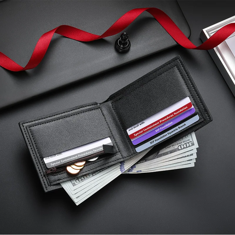 2026 Men's Carbon Fiber Short Wallet image 4