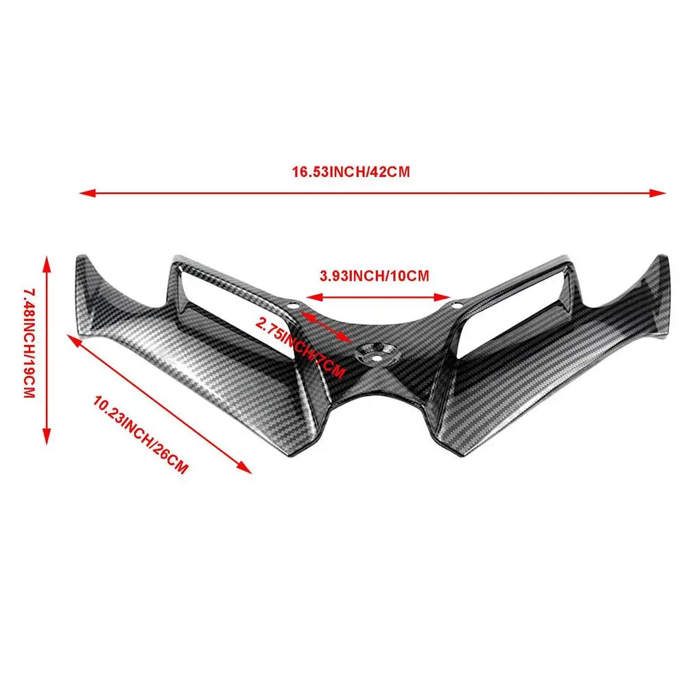Aerodynamic Motorcycle Winglet Spoiler Kit - Enhanced Motor Accessories