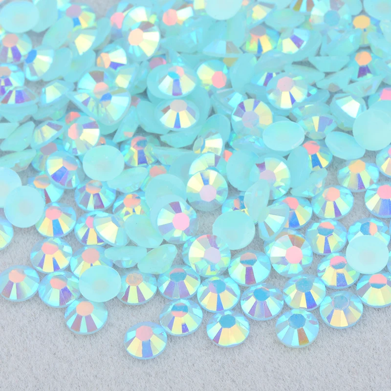 Vibrant Jelly Pink AB Flatback Rhinestones for DIY Nail Art and Crafts