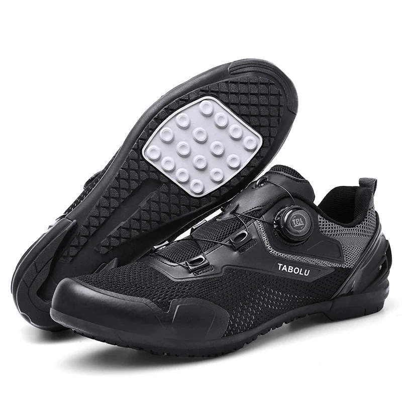 New Non-Locking Racing Road Cycling Shoe Breathable Bicycle Sneakers Men Professional Outdoor Athletic Sports Bike Shoes