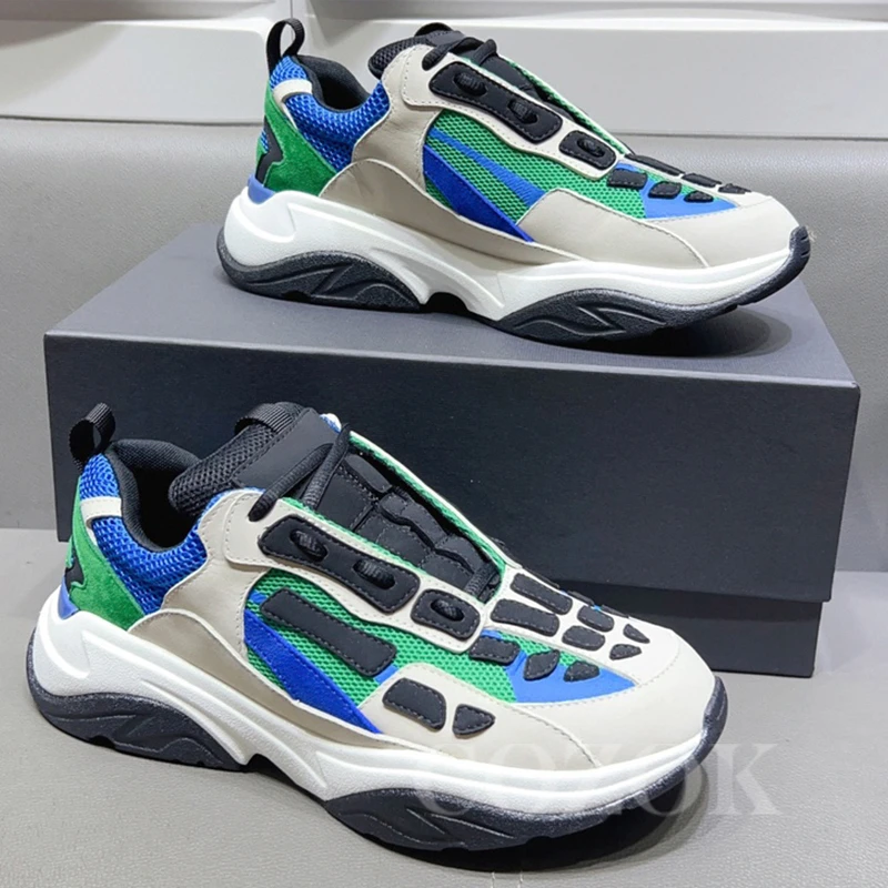 

2023 Men Loafers Autumn New Mixed Colors Comfort Breathable Non-slip Sneakers Internet Celebrity Thick Bottom Male Casual Shoes