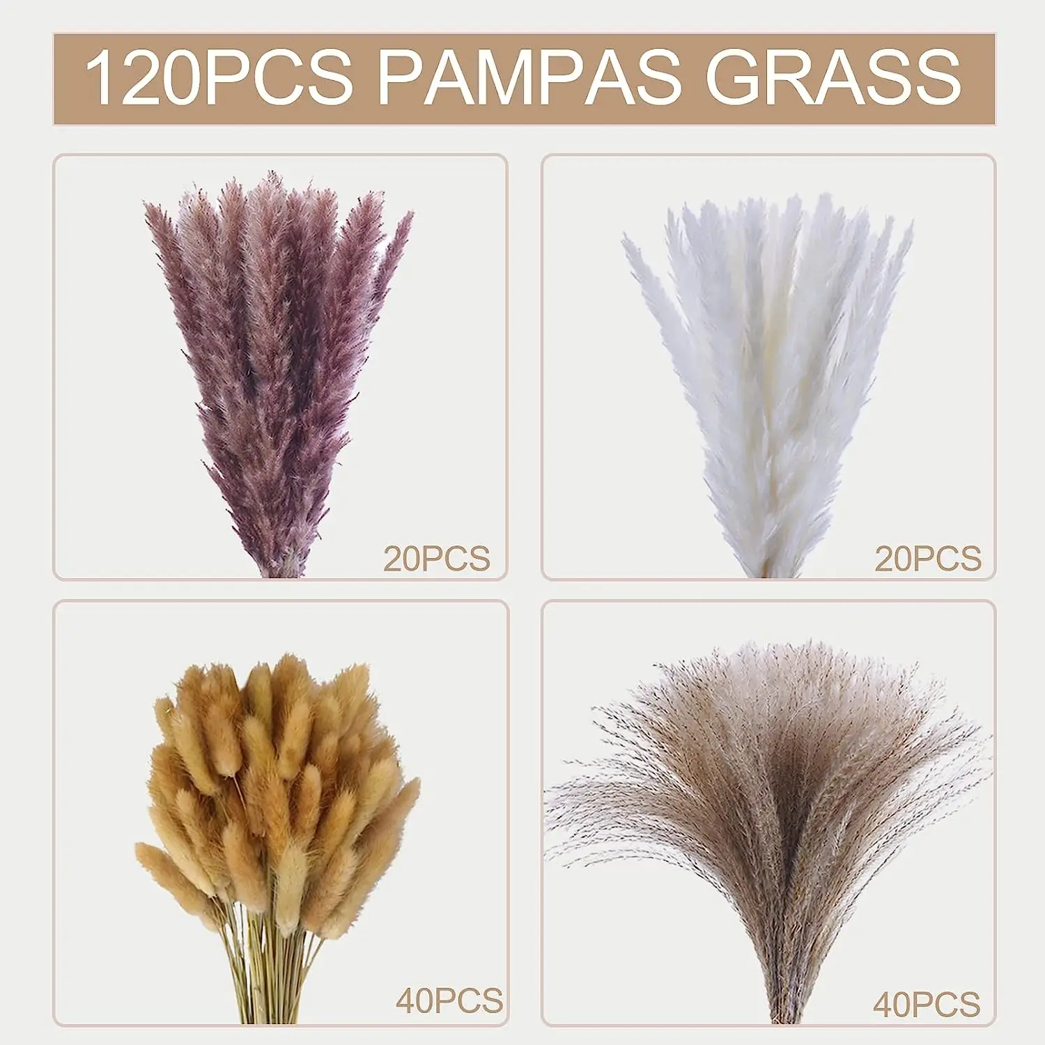 40PCS Black Pampas Grass Decor for Table Room Nature Dried Flowers Bouquet  Fluffy Pampas for Wedding Boho Flower Arrangements - AliExpress