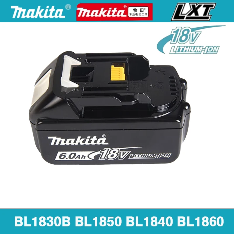 18V 6.0Ah Makita Rechargeable Battery For Makita BL1830 BL1830B BL1840 BL1840B BL1850 BL1850B Power Tools