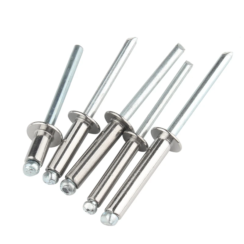 Rivets and Fasteners Rivets and Screws 50pcs M3 M3.2 M4 M5 304 Stainless Steel Blind Rivet Pop Round Head Pull Rivet Decoration Nail Exhaust Pop Pull