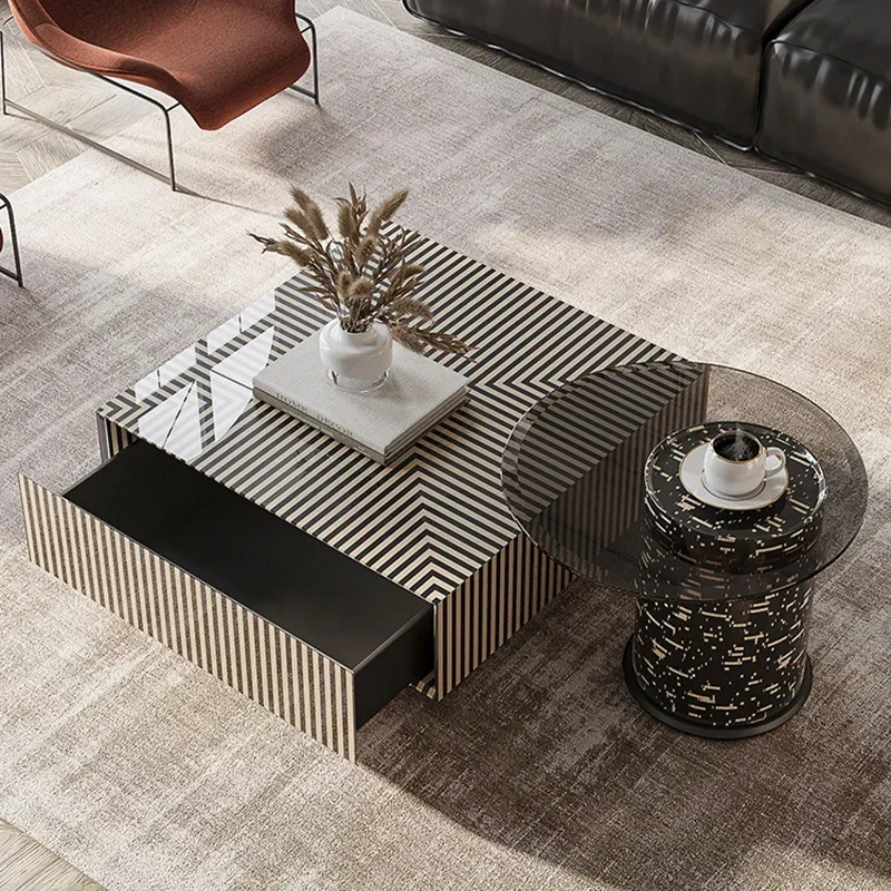 

Luxury Modern Wood Living DesignMinimalist Unique Stolik Kawowy Home Furniture