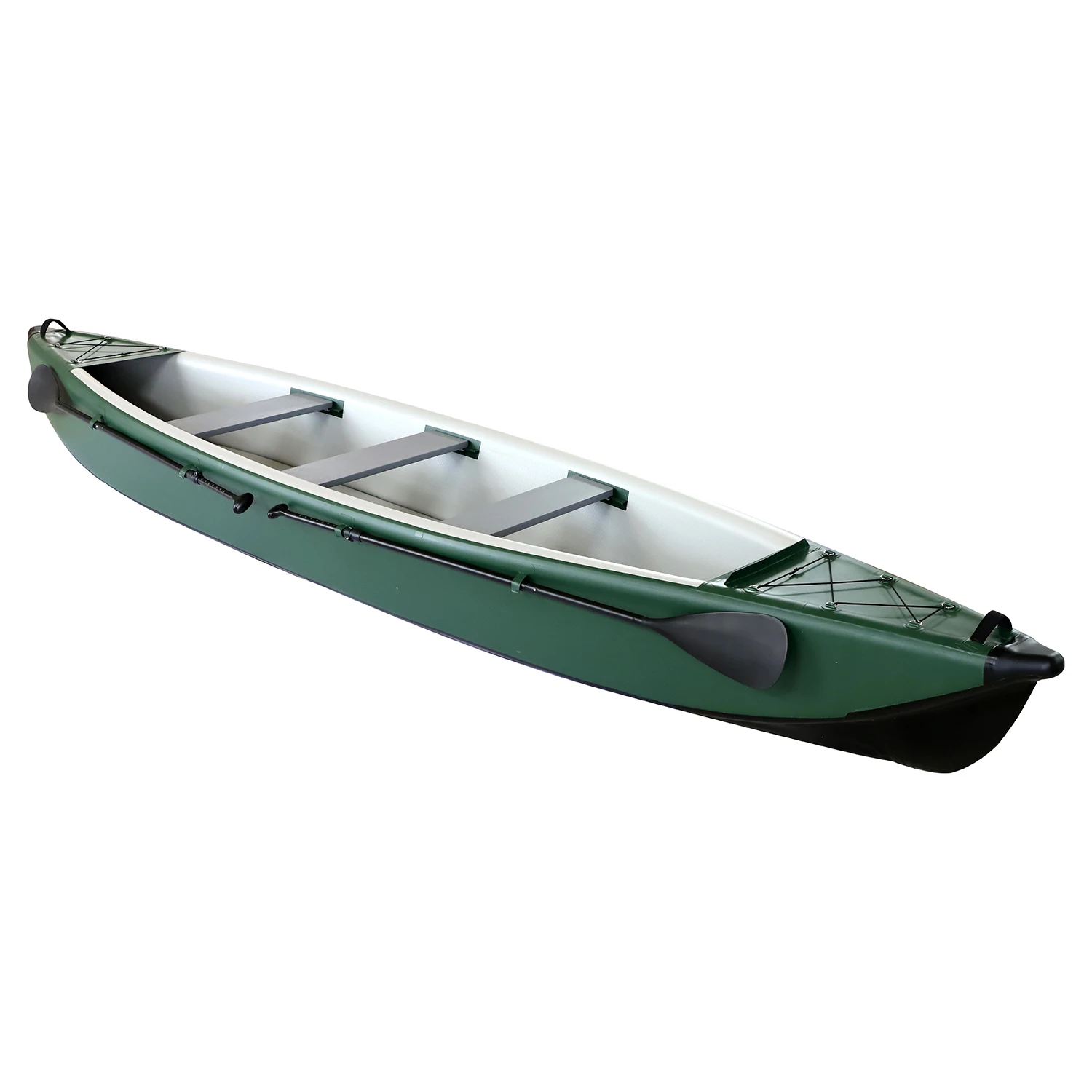 Inflatable Fishing Canoe Drop Stitch Rowing Boat Factory Price 4.88m 3 Seater Fishing Canoe Kayak