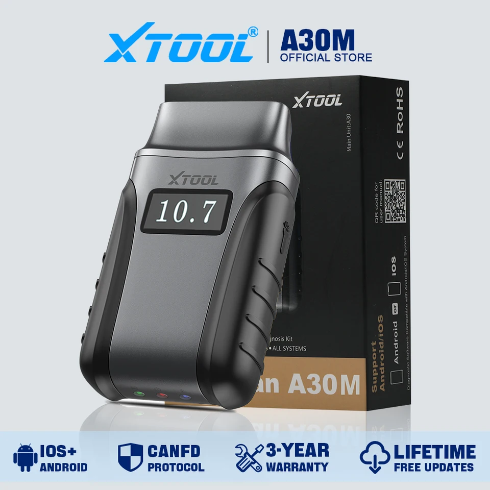 XTOOL A30M Bluetooth OBD2 Car Diagnostic Scanner