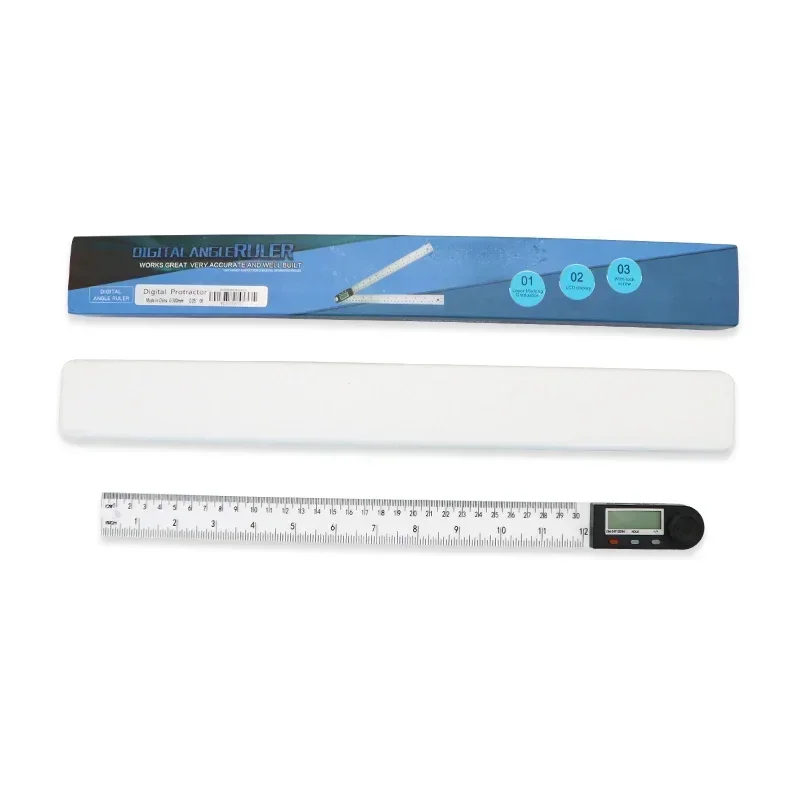Shahe 200/300 mm Digital Angle Finde Plastic Digital Protractor Inclinometer Electron Goniometer Protractor Angle Ruler Meter 6