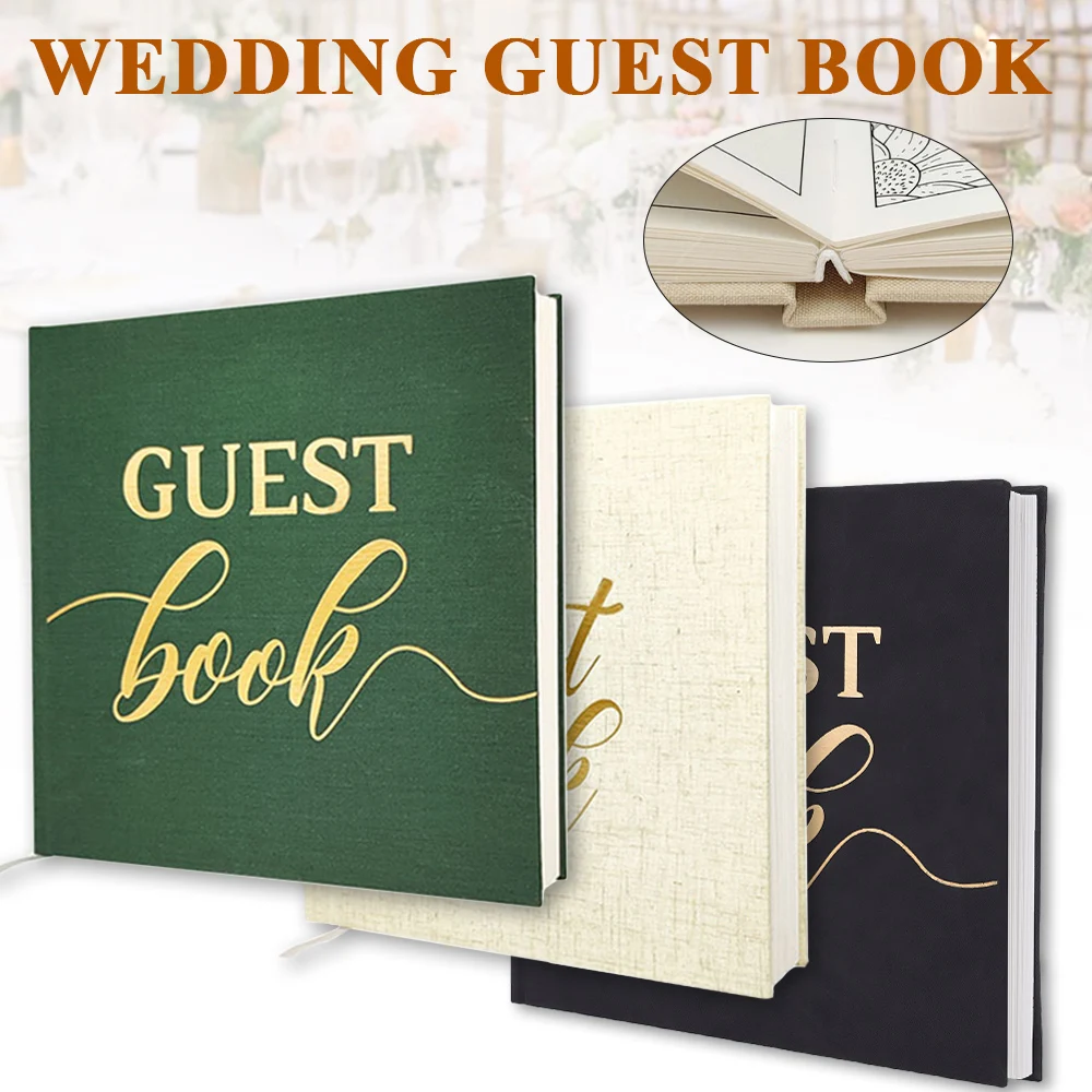 Wedding Guest Book Signature Reception Heartfelt Message Book Celebration of Mariage Keepsake Anniversary Memorial Photo Album