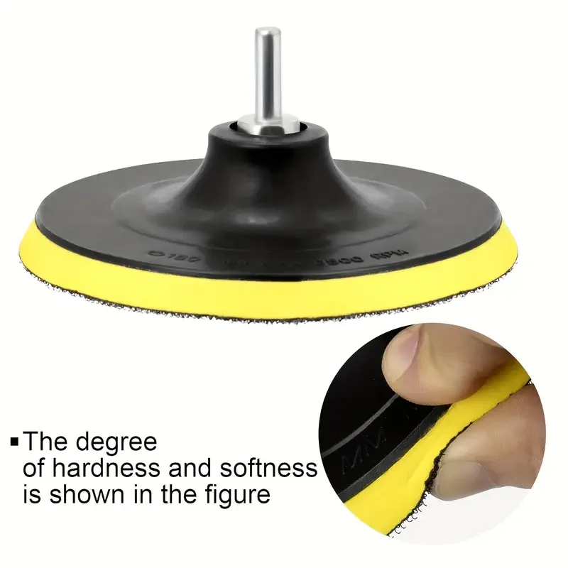 Multi-layer foam construction diagram showing hook and loop backing