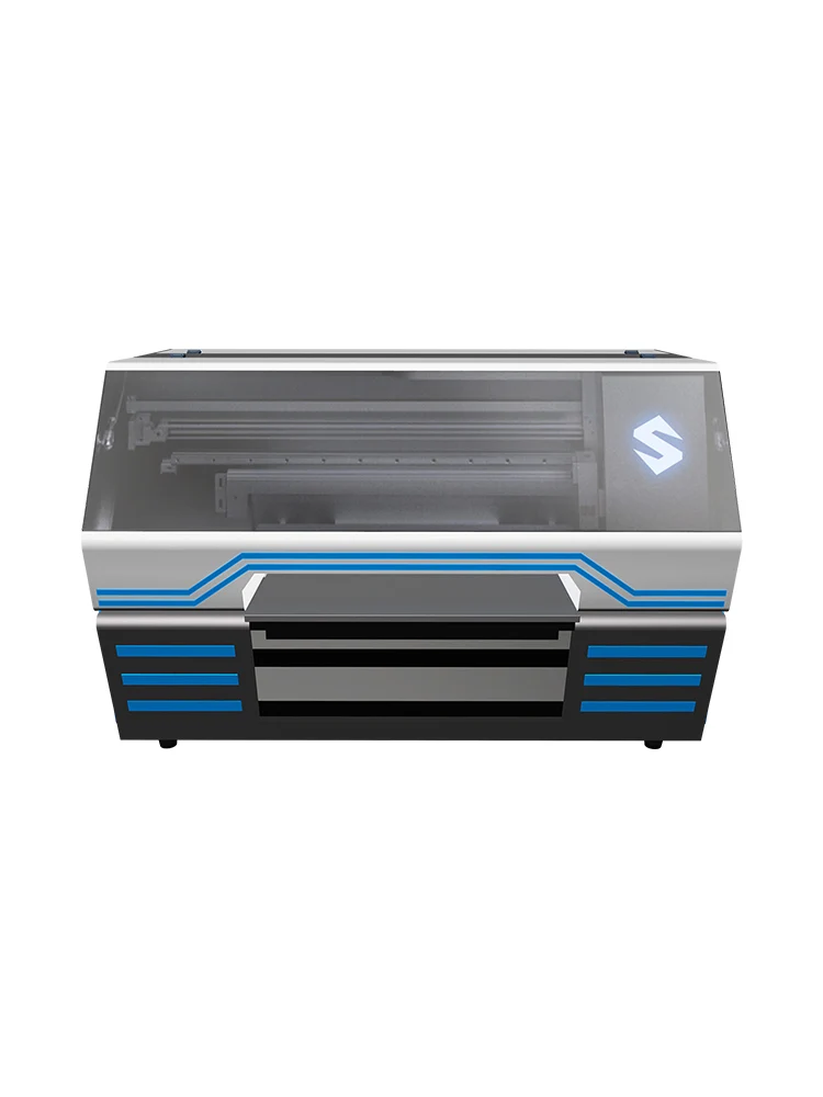 

Printer Small Flat Clothes T-shirt Fabric Leather Pattern Printing Machine Acrylic Ceramic Glass Metal