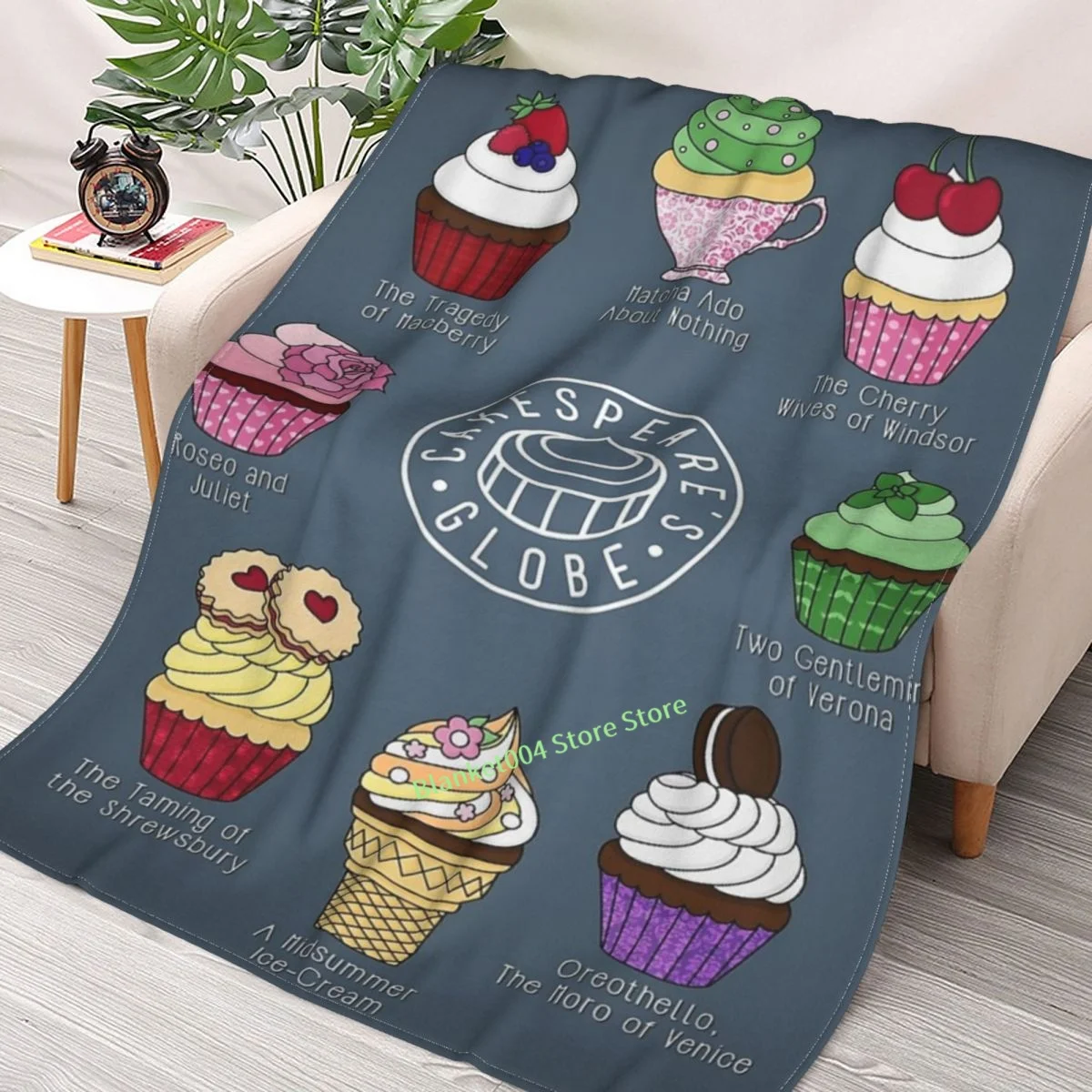 

Cakespeares Globe Throw Blanket 3D printed sofa bedroom decorative blanket children adult Christmas gift
