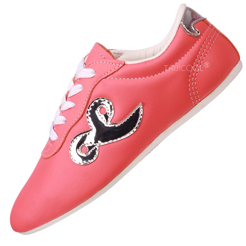 Taiji shoe top layer cow leather indoor professional martial arts competition performance shoes support customization