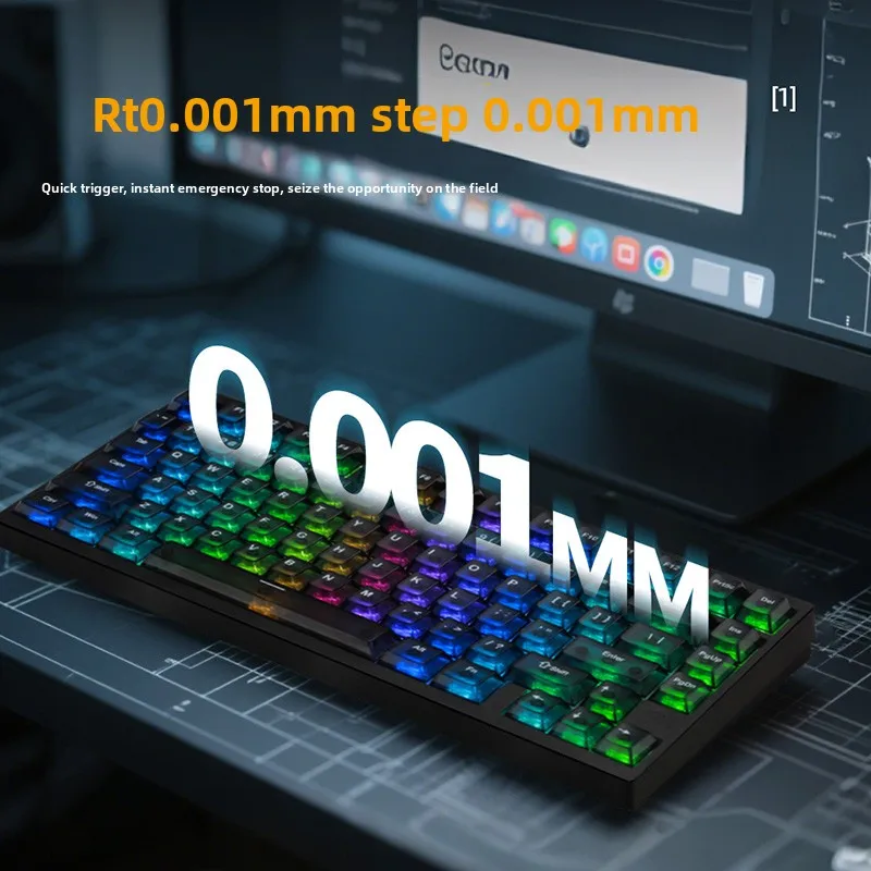 IROK MG75 PRO 기계식 키보드 MG75 MAX 마그네틱 스위치 0.001RT 퀵 릴리즈 개스킷 구조 8K 저지연 게이밍 키보드