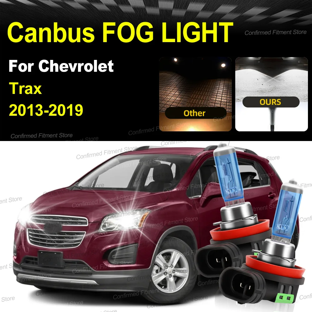 200W High Power Halogen Bulbs H11 Car Light Canbus No Error Car Halogen Front Fog Lights Plug Play For Chevrolet Trax 2013-