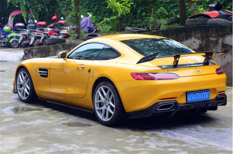 High Quality REAL Carbon Fiber Front Lip Rear Diffuser Bumper Body Side Skirt Kit Spoiler For Mercedes Benz AMG GT GTS GTC GTR 42 - Racext High Quality REAL Carbon Fiber Front Lip Rear Diffuser Bumper Body Side Skirt Kit Spoiler For Mercedes Benz AMG GT GTS GTC GTR - - Racext 41