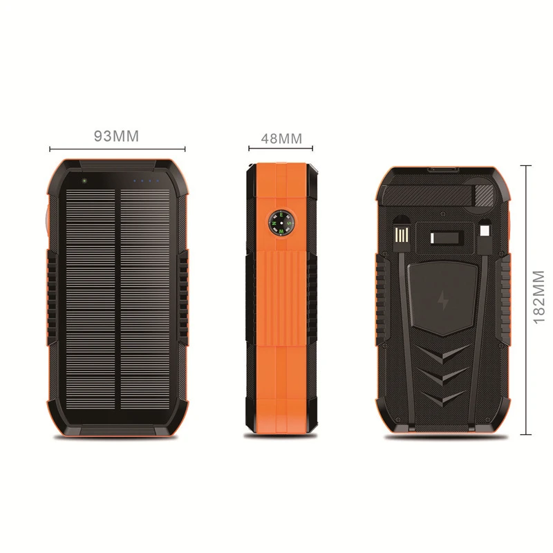 Hand Crank Solar Power Bank Wireless Fast Charger For Smartphones_voghion.com