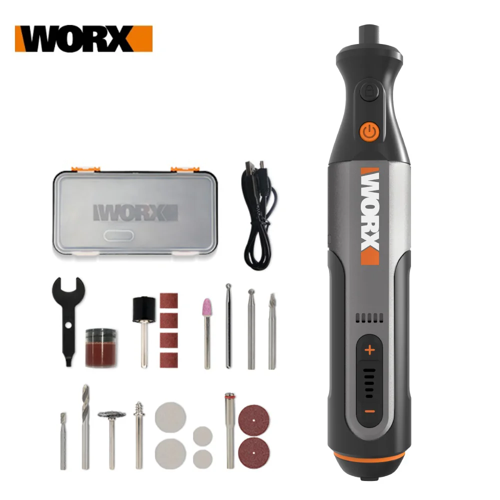 

Worx 8V Rotary Tool USB Charger WX106 Cordless Electric Drill Grinder Engraving Grinding Polishing Variable Speed Power Tool+ACC