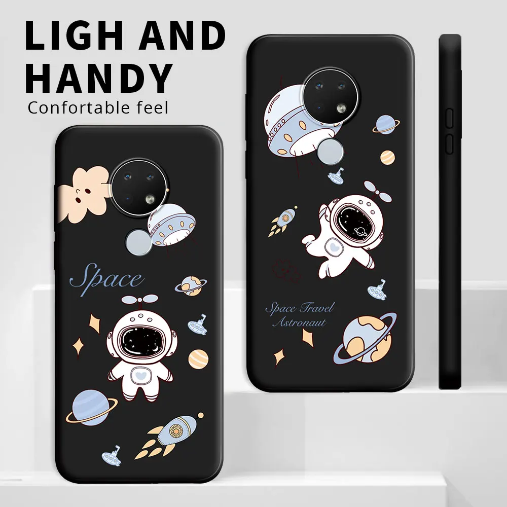 Cute Flower Shockproof Silicone Soft Phone Case - Cartoon Design Back Cover