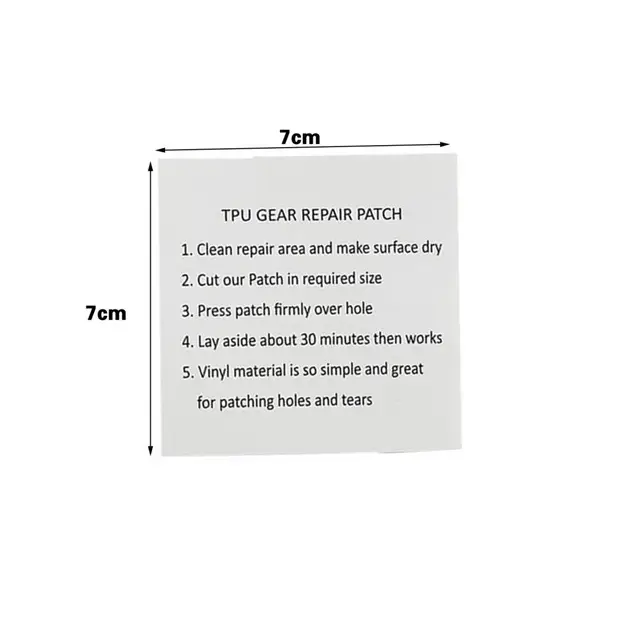 10Db Javító Tapaszok Magas Viszkozitású Vízálló Átlátszó Tpu Szalag Ön Adagoló Felfújható Játék Medence Úszó Javítások - Image 6