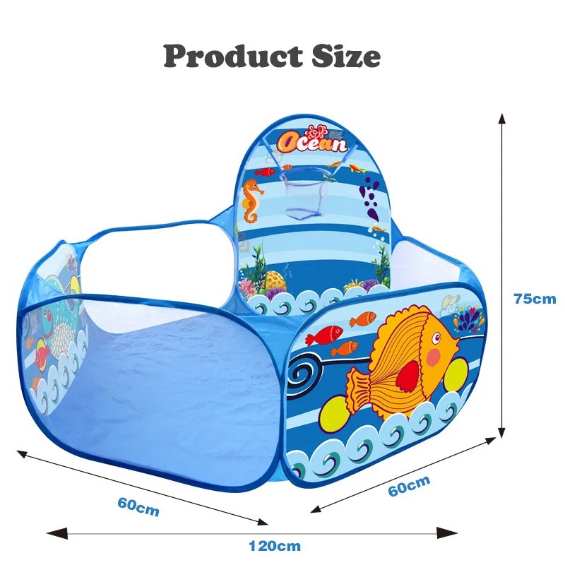 Portable Inflatable Toys Ocean Ball Pool Cartoon Ball Pit Playground Baby Pool Balls Toy Sports Children's Pool Balls Playpen 5