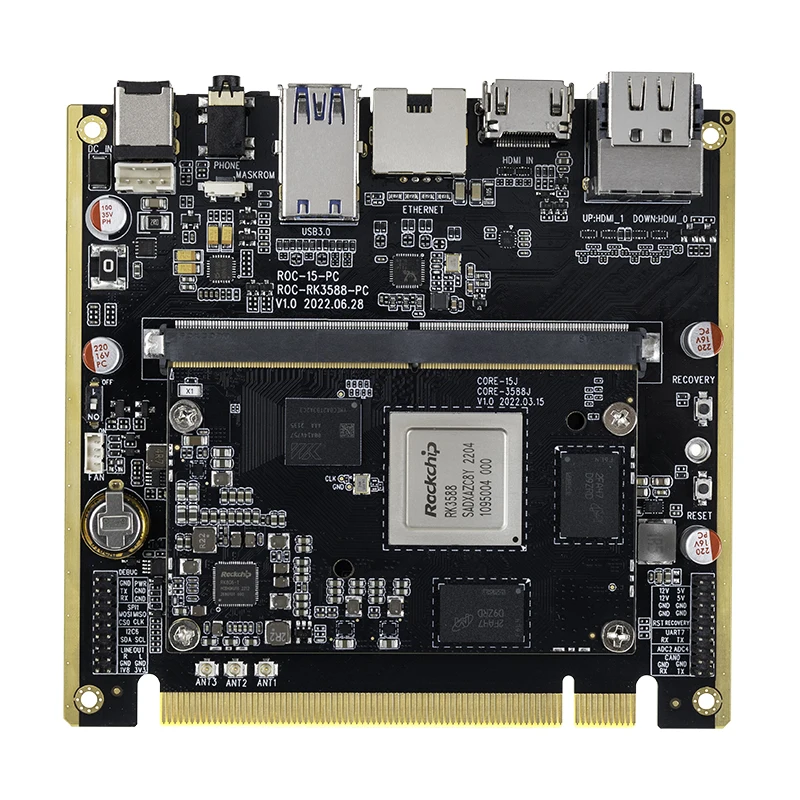 Smartfly ROC-RK3588-PC Rockchip RK3588 8K AI   NPU 6 ž  Mali-G610 MP4 GPU  ȵ̵ Debian11