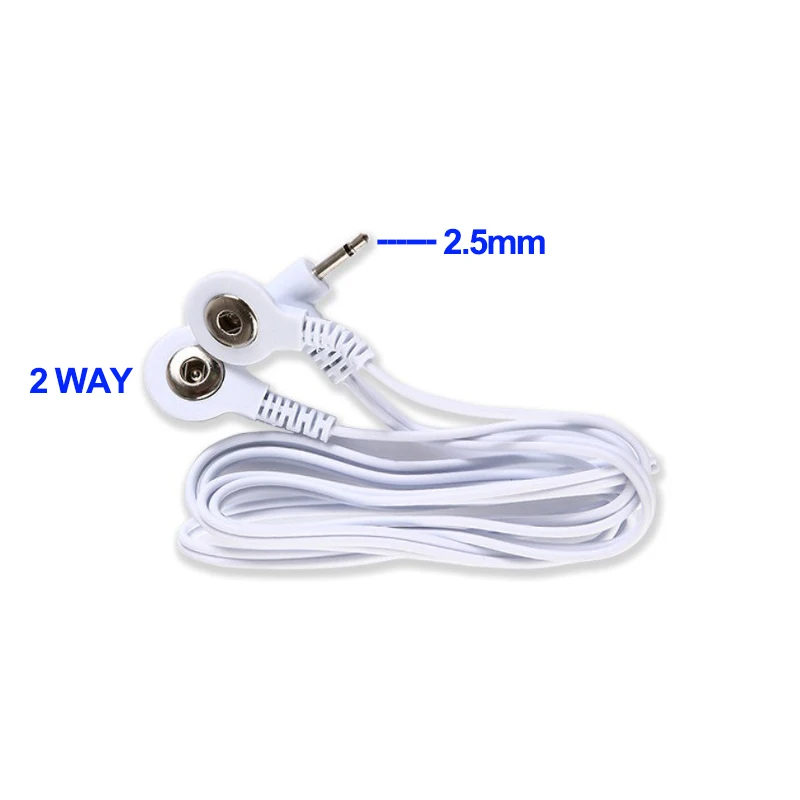 Machine Massager Button Cable Electrode Pads Standard Connection Massage For 2 Way + 4-Way TENS Unit Lead Wires Cables electrode pads electrode lead wires