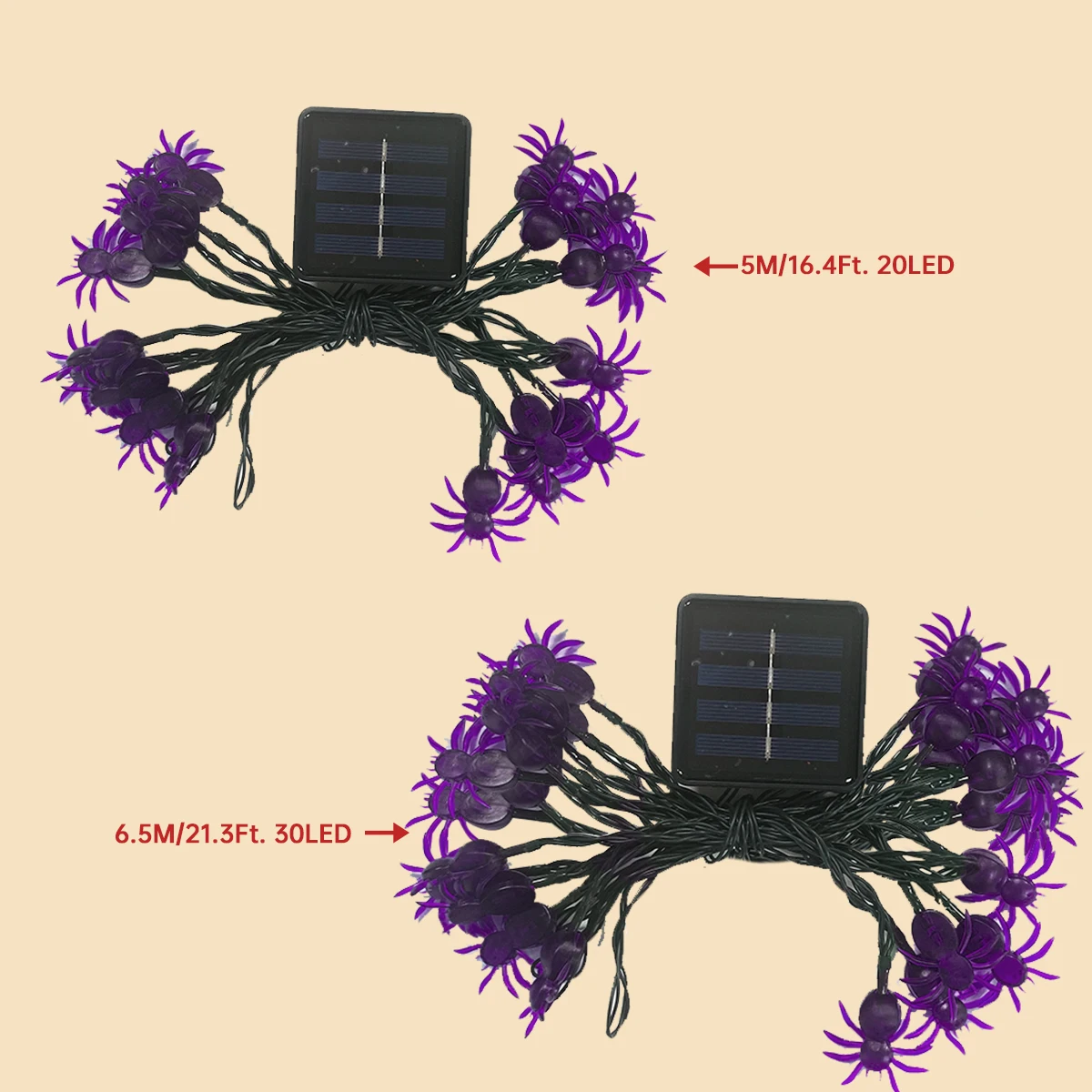 Ghost Bat Skeleton Halloween String Lights Outdoor