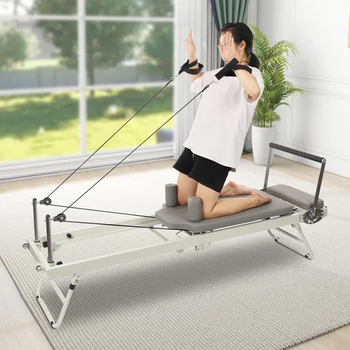 Foldable Pilates Reformer Machine, Multifunctional Yoga Fitness Equipment, Pilates Exercise Equipment 2