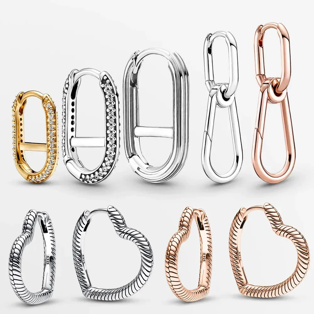 

Sparkling Hoop Earrings Fit For Me Collection Mini Charm Moment Charms Plata De Ley 925 Jewellery Engagement