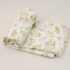Elinfant Digital Print Bamboo Cotton Muslin Swaddle Blankets Newborn Baby Wrap Receiving Blanket 6