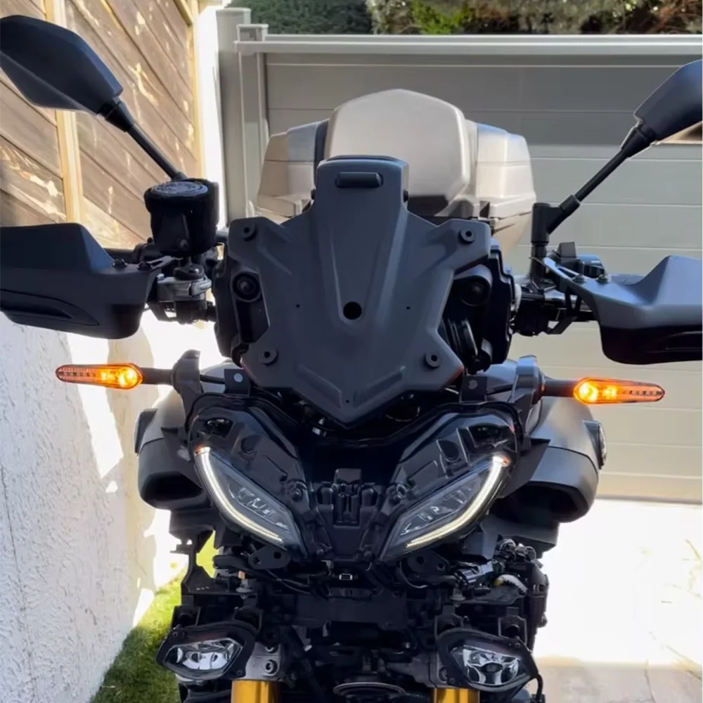 Rétroviseurs Moto Pour Yamaha Tracer 9 GT 2021 - Rétroviseurs Rotatifs Réglables Noirs - Alliage Aluminium - 7