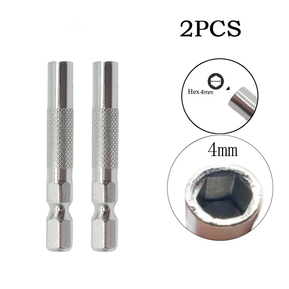 2 Stück 6,35 Zoll Sechs kant schaft mm Einsatz Bit Adapter an 4mm Elektro schrauben dreher Sockel halter Magnets ch rauben dreher Handwerkzeug – Detail 5