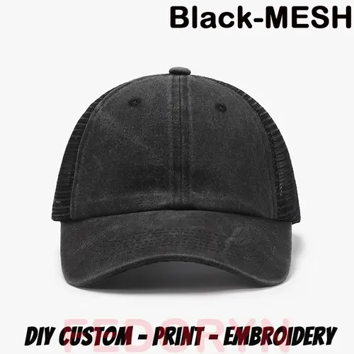 Fedoryn Custom Logo Baseball Cap for Men and Women DIY Design Letter Embroidery Retro Hat Customize Cap Graphic Print Wholesale - Image 24
