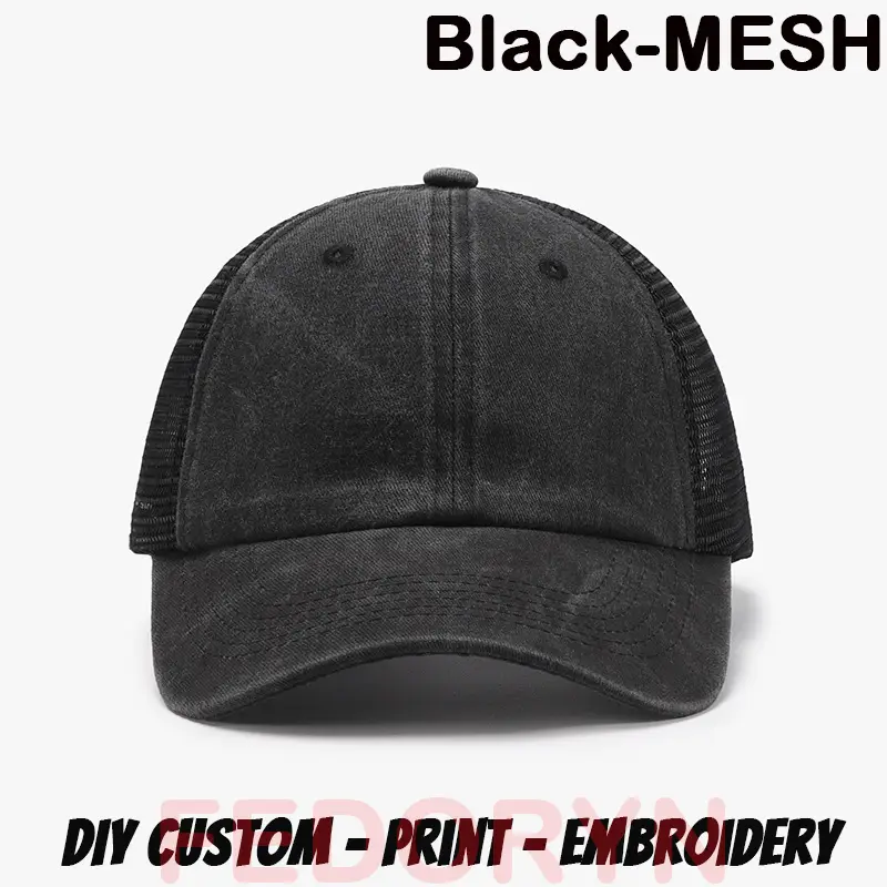 Fedoryn Custom Logo Baseball Cap for Men and Women DIY Design Letter Embroidery Retro Hat Customize Cap Graphic Print Wholesale - Image 24