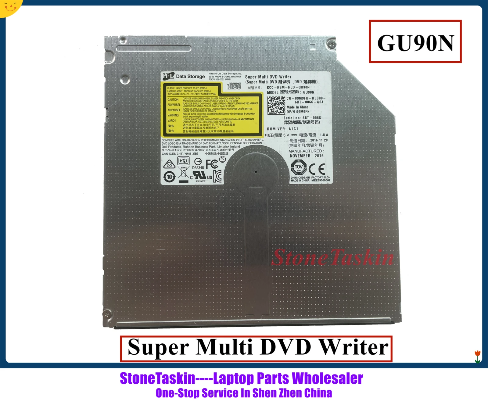 original DVDRW Drive SATA 9.5mm GU90N super multi dvd