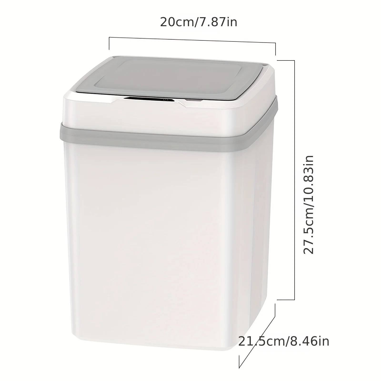 3.17 gallon-13LSmart Sensor Bin: Fully automatic multi-function electric touch storage bin for homes, kitchens and bathrooms
