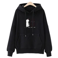 2024 Autumn Hoodie Women's Casual Hooded Sweatshirt Creative Hoodie Matching Streetwear Cute Cat Pattern Monogram Hoodie CYXX077 - Image 5