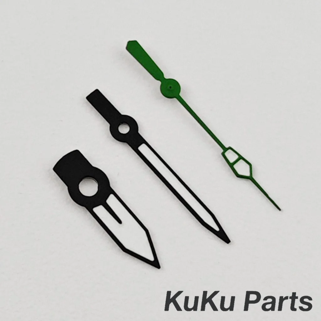 Super Luminous C3 Green Watch Hands with Precision Movement Compatibility