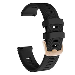20mm Colorful Silicone Smart Watch Strap Bracelet - 20mm (BRG)
