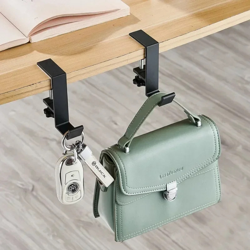 1/2pc Adjustable Desk Edge Hook Gaming Headset Desk Hanger Backpack thumbnail 9